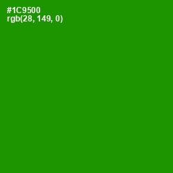 #1C9500 - Forest Green Color Image