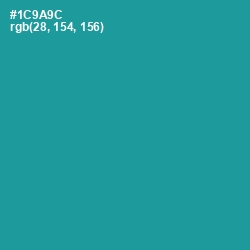 #1C9A9C - Blue Chill Color Image