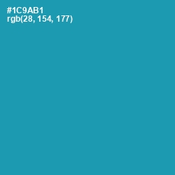 #1C9AB1 - Eastern Blue Color Image