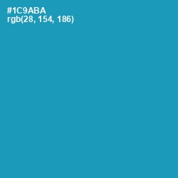 #1C9ABA - Eastern Blue Color Image