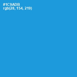 #1C9ADB - Pacific Blue Color Image