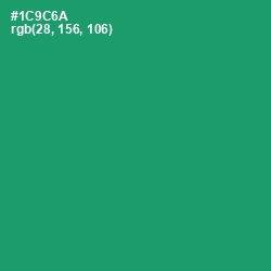 #1C9C6A - Elf Green Color Image