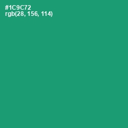 #1C9C72 - Elf Green Color Image