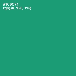 #1C9C74 - Elf Green Color Image
