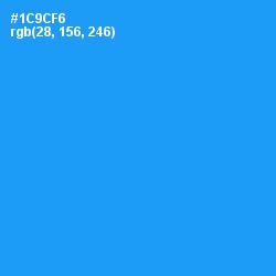 #1C9CF6 - Dodger Blue Color Image