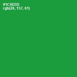 #1C9D3D - Forest Green Color Image
