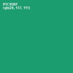 #1C9D6F - Elf Green Color Image