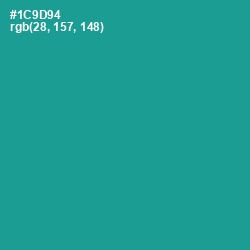 #1C9D94 - Blue Chill Color Image