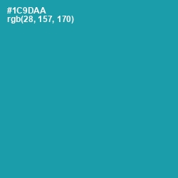 #1C9DAA - Eastern Blue Color Image