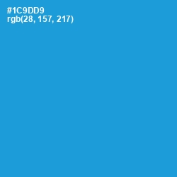 #1C9DD9 - Pacific Blue Color Image