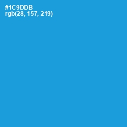 #1C9DDB - Pacific Blue Color Image