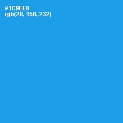 #1C9EE8 - Dodger Blue Color Image