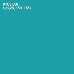 #1C9FA6 - Eastern Blue Color Image