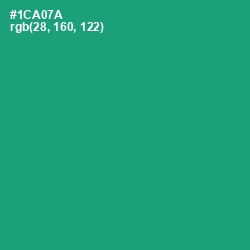 #1CA07A - Green Haze Color Image