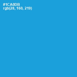 #1CA0DB - Cerulean Color Image