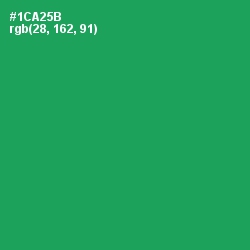 #1CA25B - Eucalyptus Color Image