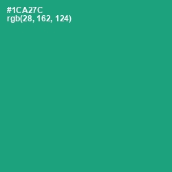 #1CA27C - Jade Color Image