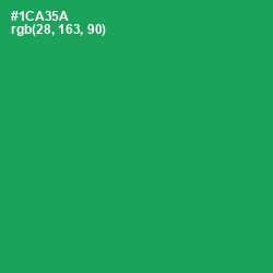 #1CA35A - Eucalyptus Color Image