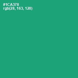 #1CA378 - Jade Color Image