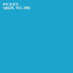 #1CA3CE - Cerulean Color Image