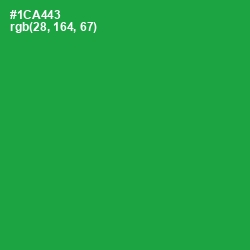 #1CA443 - Sea Green Color Image