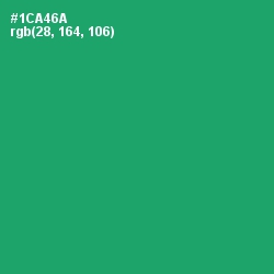 #1CA46A - Green Haze Color Image