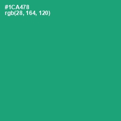 #1CA478 - Jade Color Image