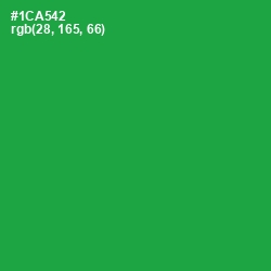 #1CA542 - Sea Green Color Image