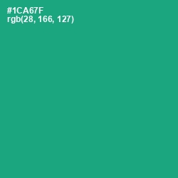 #1CA67F - Jade Color Image