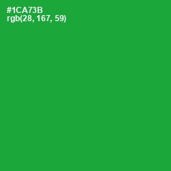 #1CA73B - Forest Green Color Image