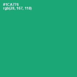 #1CA776 - Jade Color Image