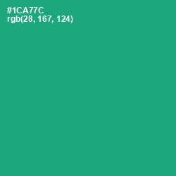 #1CA77C - Jade Color Image