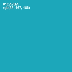 #1CA7BA - Eastern Blue Color Image