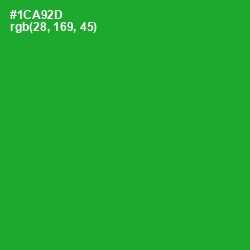 #1CA92D - Forest Green Color Image