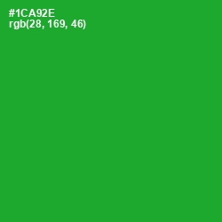 #1CA92E - Forest Green Color Image