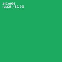 #1CA960 - Green Haze Color Image