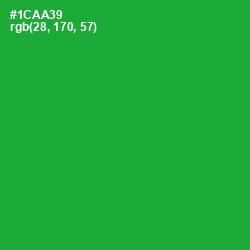 #1CAA39 - Forest Green Color Image