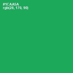 #1CAA5A - Green Haze Color Image