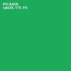 #1CAA5B - Green Haze Color Image
