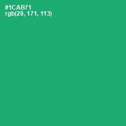 #1CAB71 - Jade Color Image