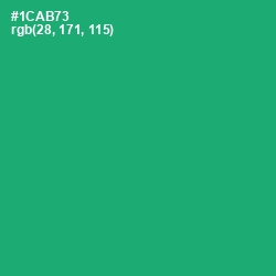 #1CAB73 - Jade Color Image