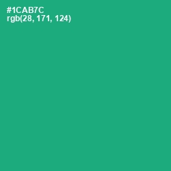 #1CAB7C - Jade Color Image