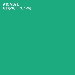 #1CAB7E - Jade Color Image