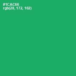 #1CAC66 - Green Haze Color Image