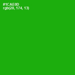 #1CAE0D - Forest Green Color Image