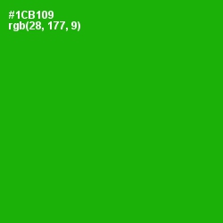 #1CB109 - Forest Green Color Image