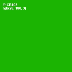 #1CB403 - Forest Green Color Image