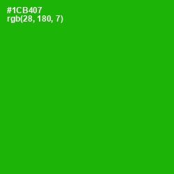 #1CB407 - Forest Green Color Image