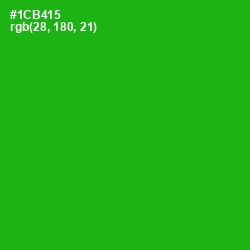 #1CB415 - Forest Green Color Image