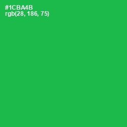 #1CBA4B - Green Haze Color Image